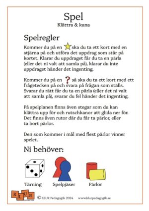 Spel - klättra & kana